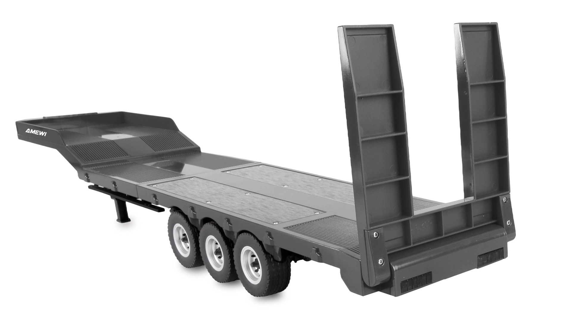 Amewi Tieflader-Sattelauflieger Dreiachser für Scania 1:18 silber 22763 - Abbildung 5