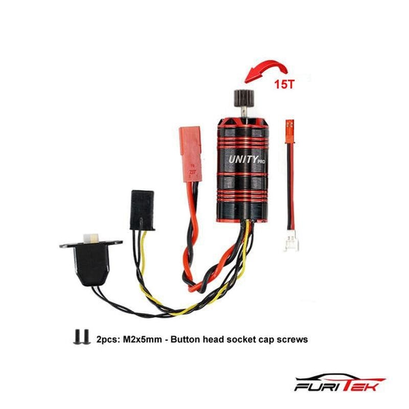 FURITEK Unity PRO 3500KV 2in1 Micro FOC Brushless System für FX118/CR-18P-2024 FUR-2583