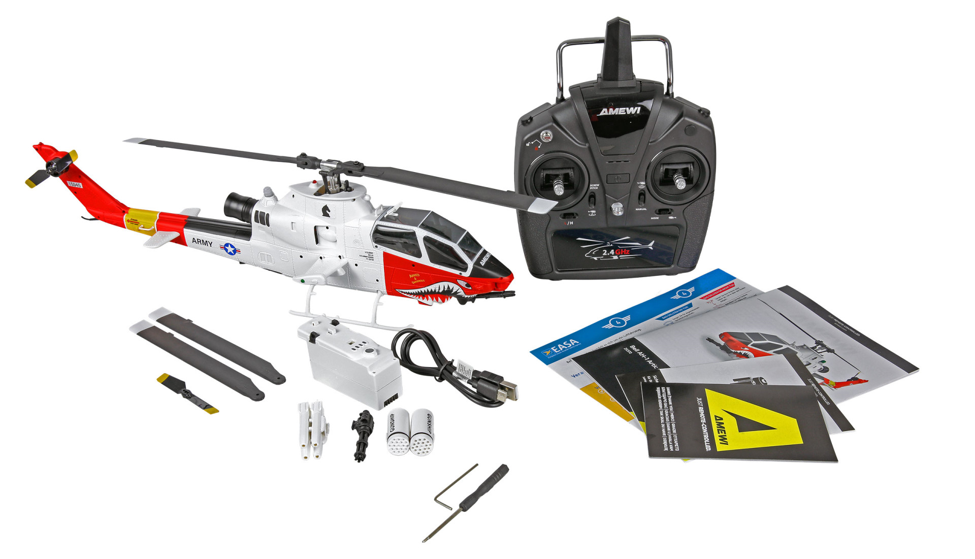 Amewi Bell AH-1 Arctic Cobra Helikopter 6-Kanal 3D/6G RTF 25372 - Abbildung 12