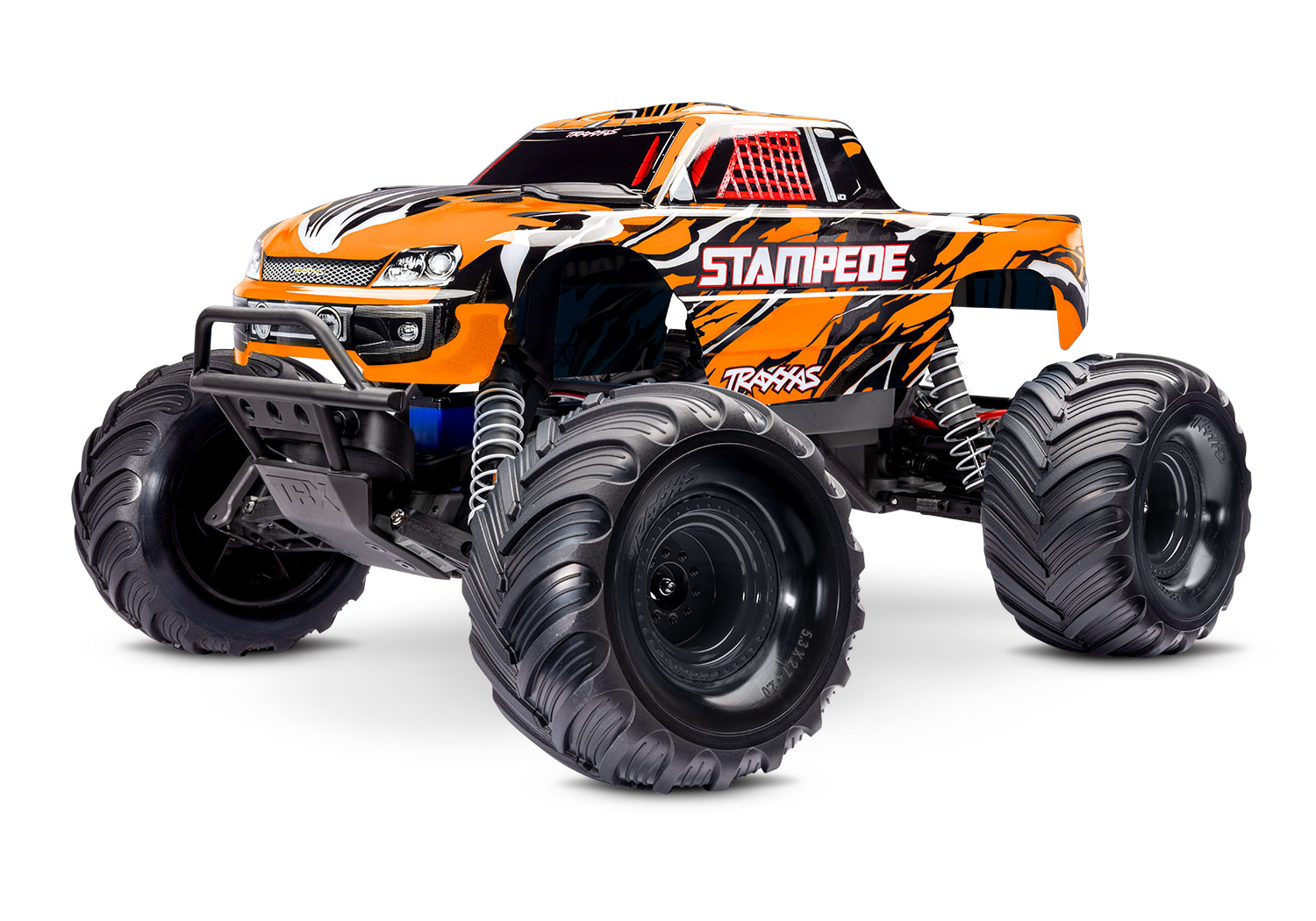 Traxxas Stampede OrangeX 1/10 2WD HD Monster-Truck RTR mit Akku und USB-Lader 36254-8 - Abbildung 1