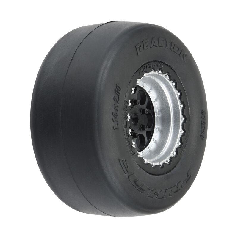 ProLine 1/16 Reaction Rr Reifen MTD 7mm Blk/Sil:MiniDrag(2)