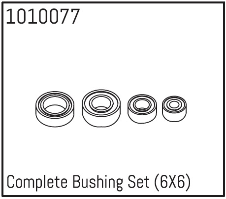 Hobby Plus Complete Bushing Set (6X6) 240099