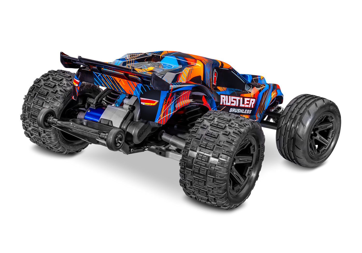 Traxxas Rustler 2WD VX3 Brushless Stadium Truck 1/10 Orange 37454-4 - Abbildung 3