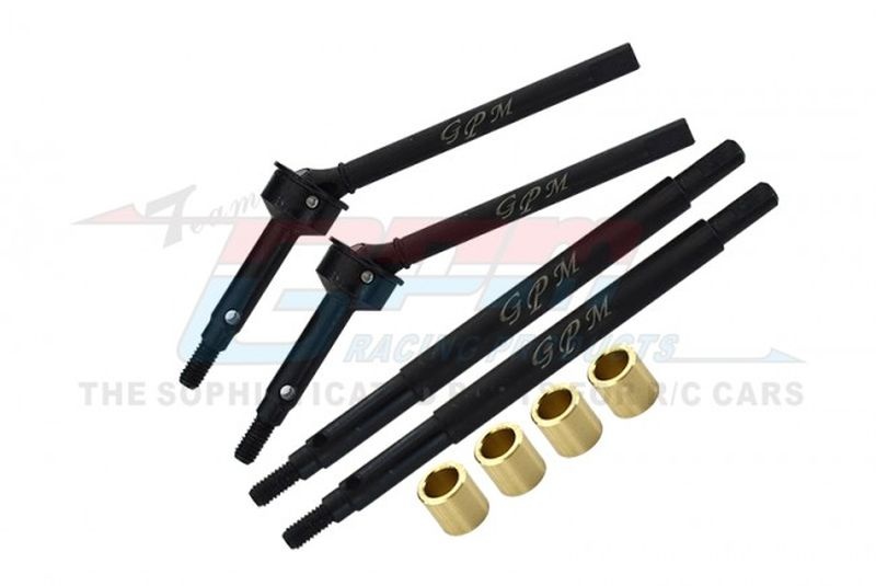 GPM CV-Antriebswelle vorne und Achswelle hinten Carbonstahl +5mm Traxxas-4M - Abbildung 1