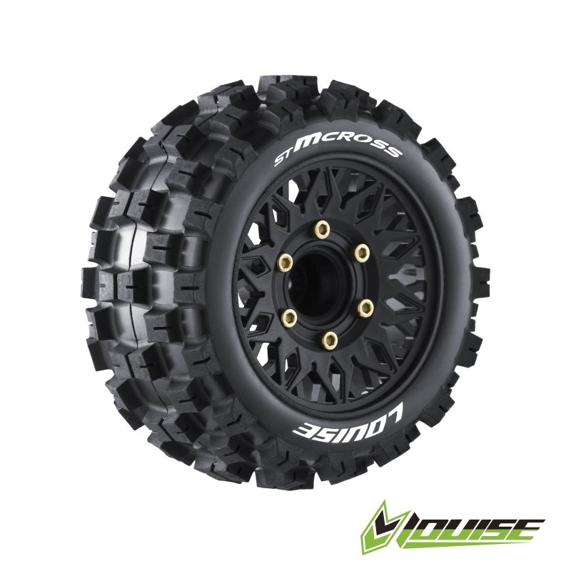 Louise ST-MTCROSS 1/10 soft auf 2.8 Felge schwarz (2) L-T3272SX