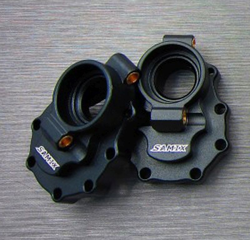 SAMIX Aluminium Portal Gehäuse hinten schwarz für TRX TRX4 & 6 TRX4-6065