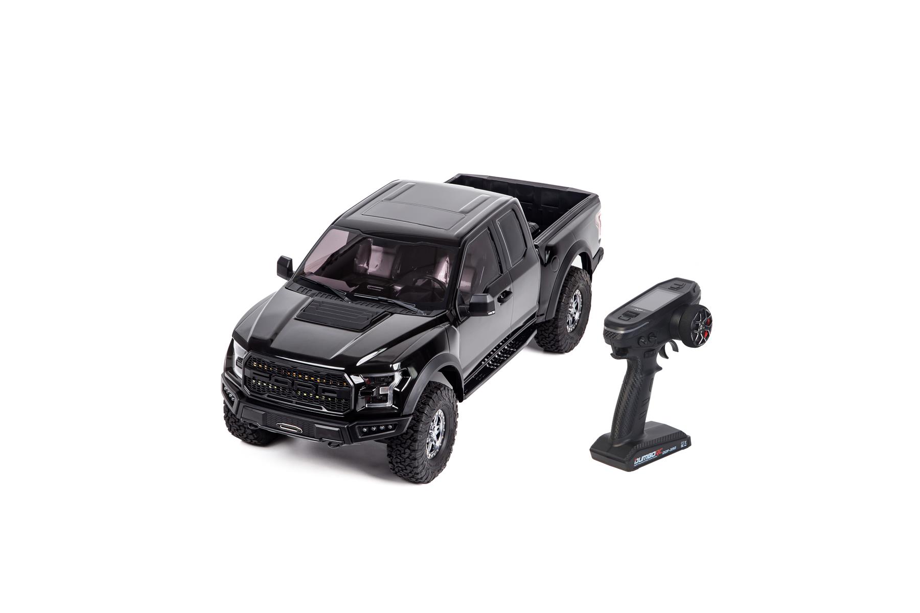 King Motor Ford 1/8 F-150 Raptor Crawler RTR mit DDF-350 Sender (Schwarz) TRF150B