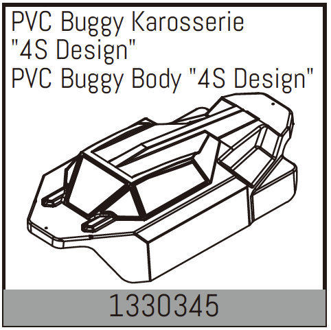 Absima PVC Buggy Karosserie "4S Design" 1330345