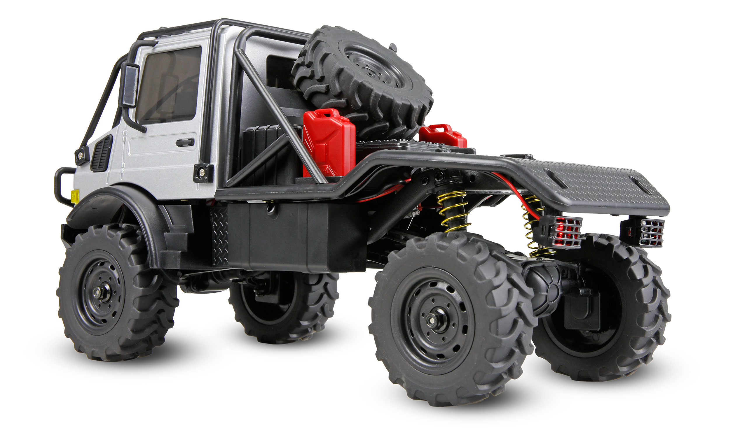 Amewi Mercedes-Benz Unimog U4000 Scale Crawler 4WD 1:18 RTR grau 22768