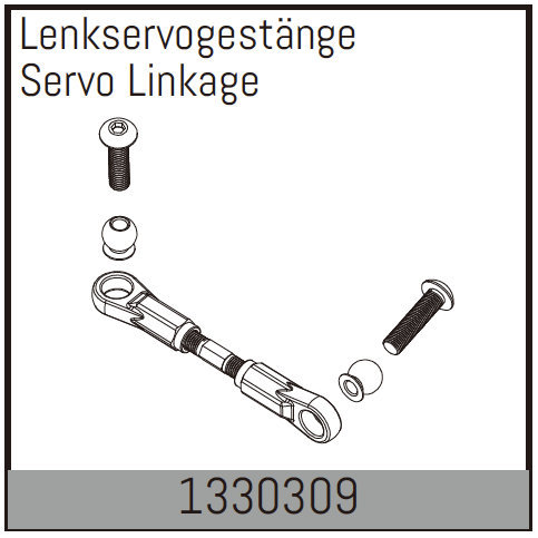 Absima Lenkservogestänge 1330309