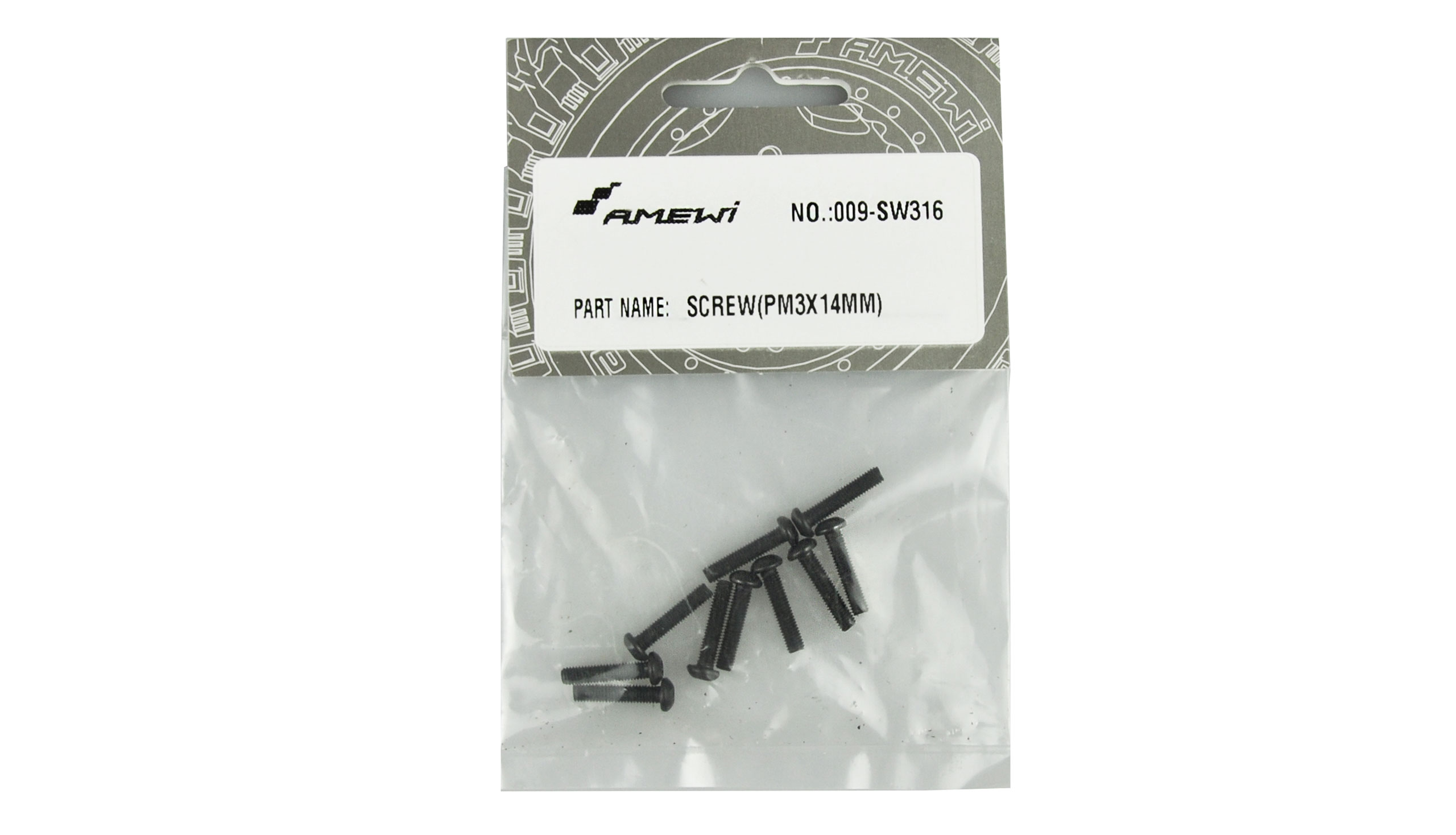 Amewi SCREW(PM3X14MM) 10pcs EVO-X 6000 SW316 SW316