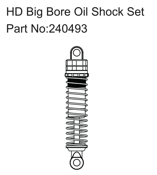 Hobby Plus HD Big Bore Oil shock set 240493
