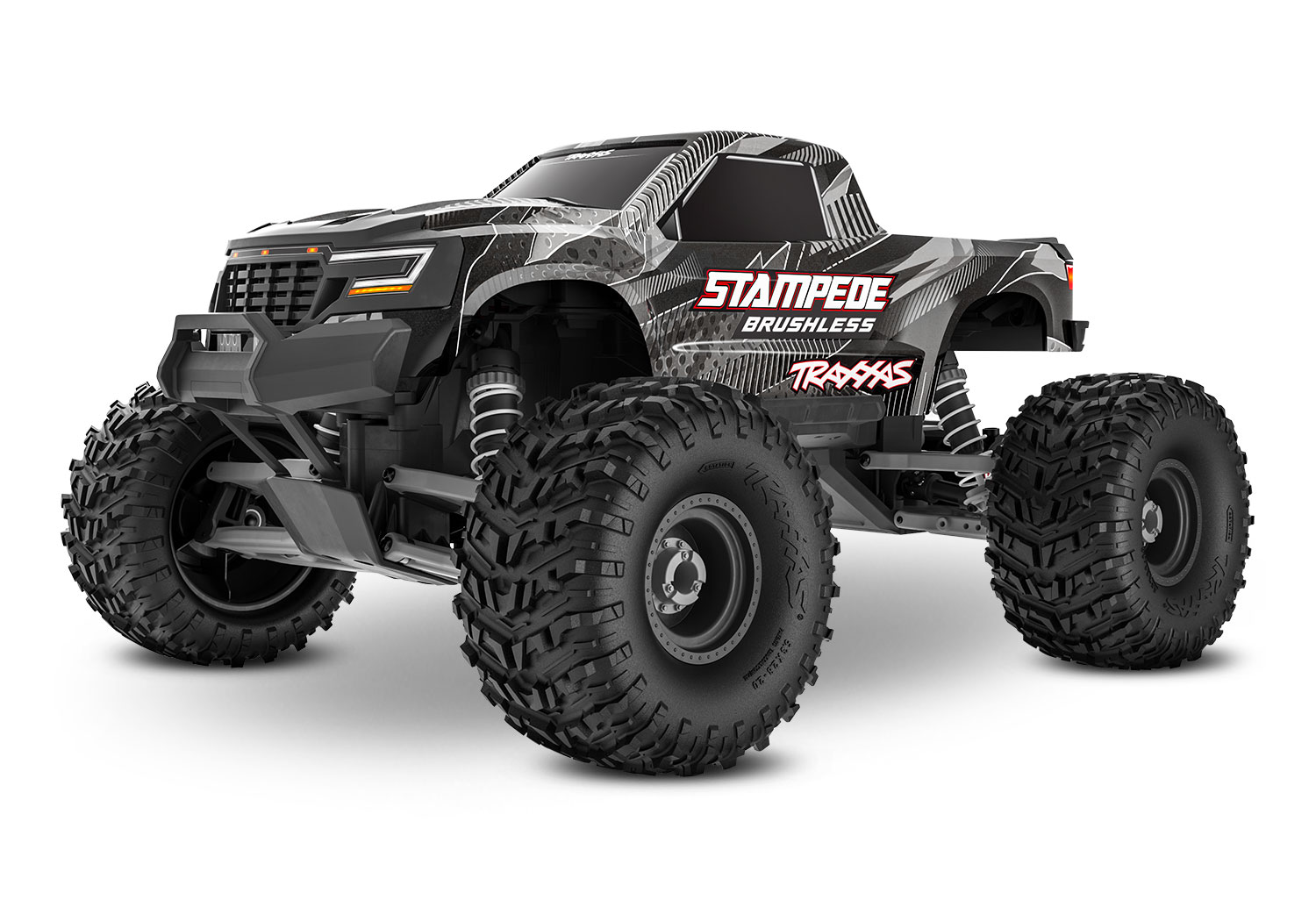 Traxxas Stampede 2WD VX3 Brushless Monster Truck Schwarz 1/10 RTR 136454-4 - Abbildung 1