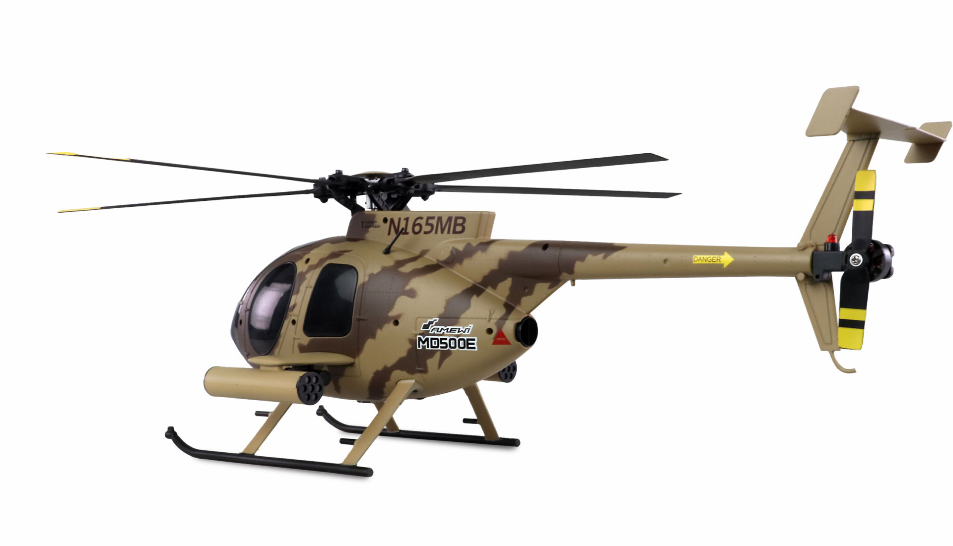 Amewi AFX MD500E Militär brushless 4-Kanal 325mm Helikopter 6G RTF braun 25336 - Abbildung 3