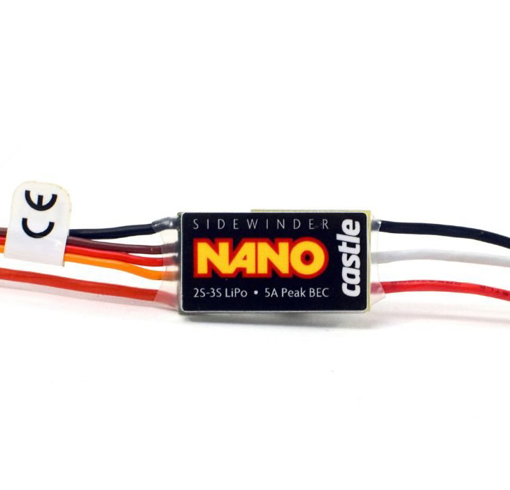 Castle Sidewinder NANO MICRO ESC 1/18-1/24 12.6V 010-0176-00