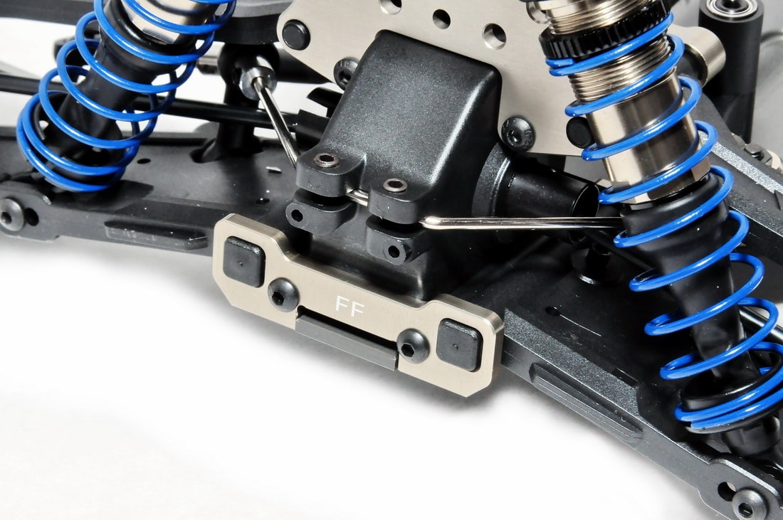 HoBao CNC ALUM FRONT LOWER ARMS HOLDER (FF) 11401