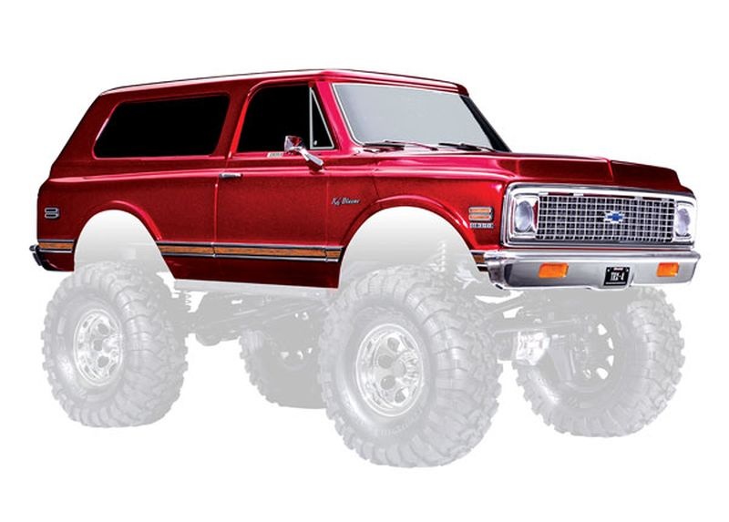 Traxxas Karosserie Chevrolet Blazer 1972 rot komplett TRX-4 9130-RED