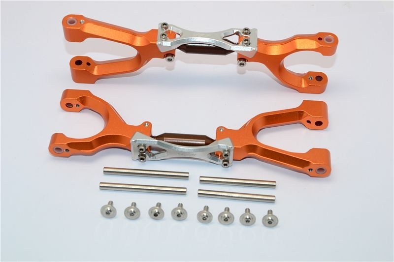 GPM Alu Querlenker oben v/h mit Verstärkung orange Traxxas X-MAXX