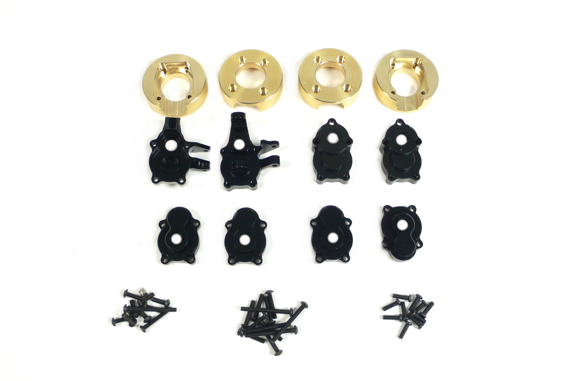 Crawler Messing / Alu Upgrade Kit Gewichte Achsgewichte & Achgehäuse