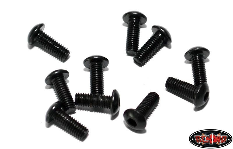 RC4WD Steel Button Head Cap Screws M3 x 8mm (10) Z-S0652
