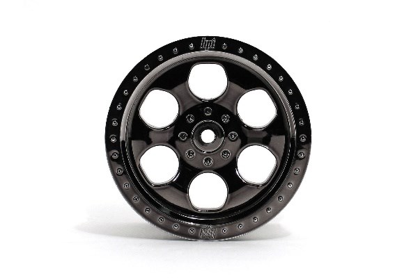 HPI 6-Speichen Felge (sw.-Chrom/83X56mm/2St) Savage 3161