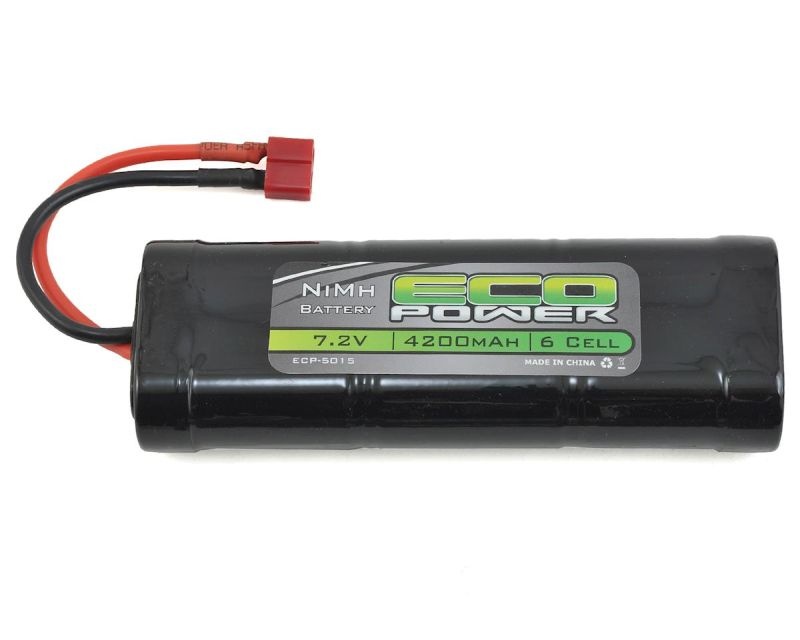 EcoPower 7.2V/4200mAh 6-Cell NiMh Stick Pack Batterie mit T-Style Stecker ECP-5015