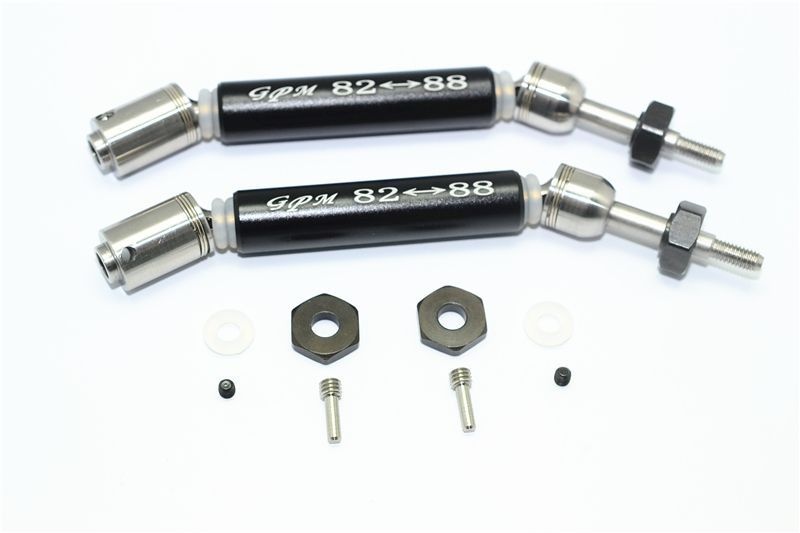 GPM Edelstahl CVD mit Aluwelle hinten schwarz Traxxas Slash 2WD/4x4, Stampede 4x4