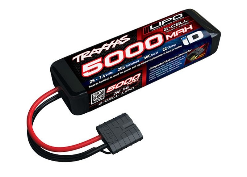 Traxxas Lipo Akku 2S 5000mAh 7,4V 2-Zellen 25C 2842X - Abbildung 1