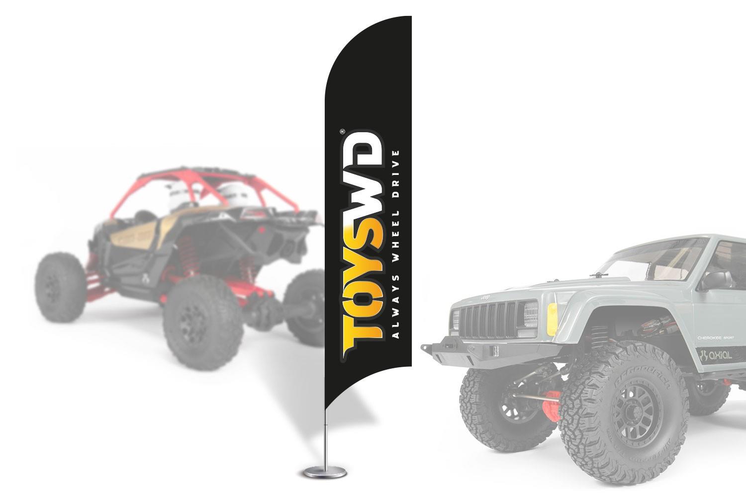 ToysWD Crawler Park: Flag ToysWD 1/10 (2 pieces) TWD100013 - Abbildung 1