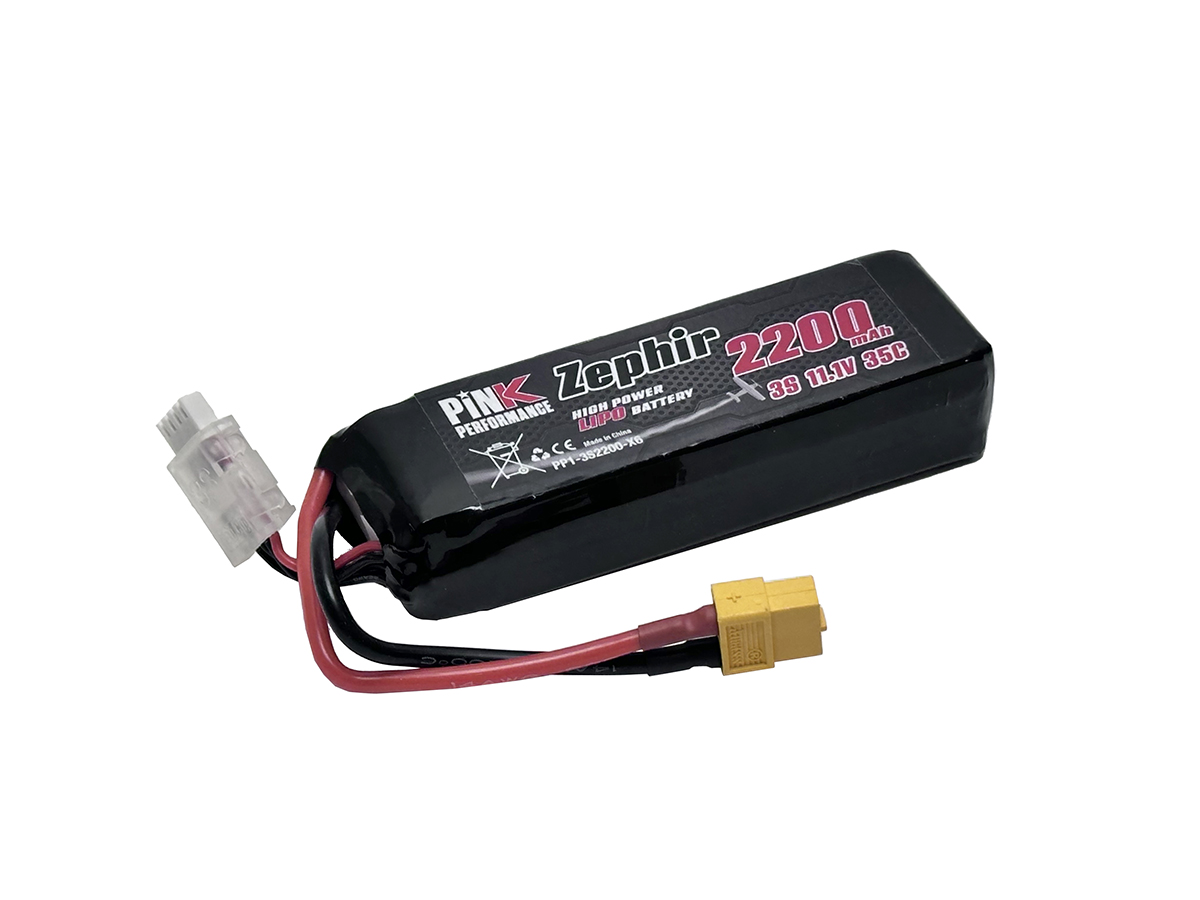 Pink Performance Zephir LiPo Akku 3S 11.1V-2200-35C (XT60)106x35x23mm 176g PP1-3S2200-X6