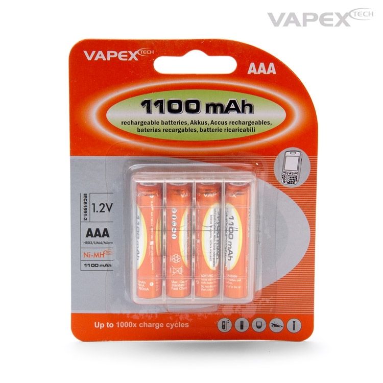 Vapex AAA/R3 NiMH Akku 1,2V 1100mAh 4St. 4VTE1100AAA - Abbildung 1