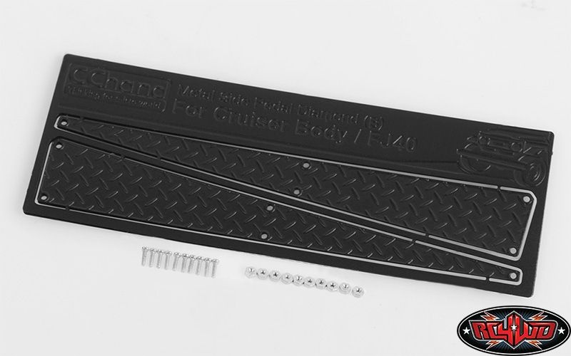 Metal Side Diamond (B) Plates for RC4WD Cruiser Body (Black) VVV-C0130
