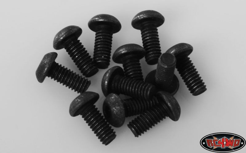 RC4WD Steel Button Head Cap Screws M2.5 x 6mm (10) Z-S0764
