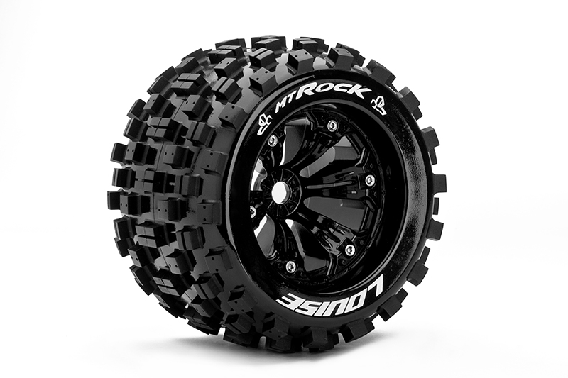 Louise MT 3.8 ROCK 1/8 Sport Felge schwarz (2) TRAXXAS, HPI / 0 Offset / L-T3277B