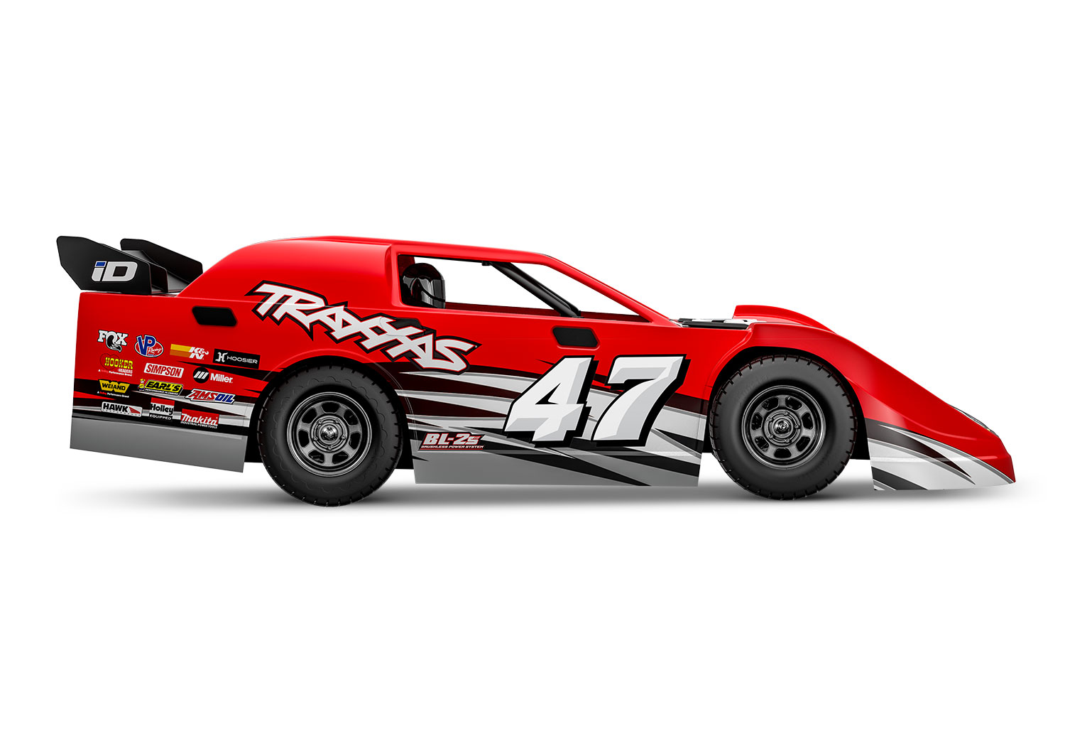 Traxxas Slash Modified Late-Model Competition BL-2S rot 1/10 Dirt Oval Racer RTR Brushless 104364-74 - Abbildung 4