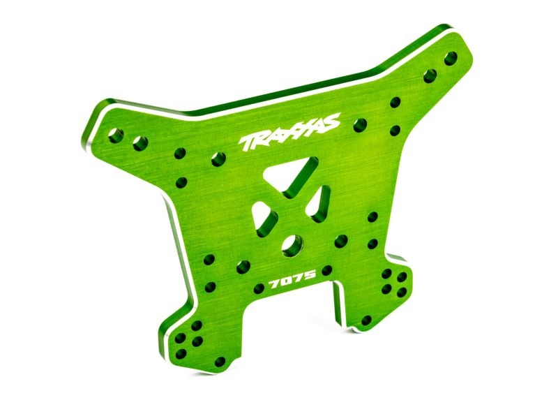 Traxxas Dämpferbrücke hinten 7075-T6 Alu grün eloxiert 9638G