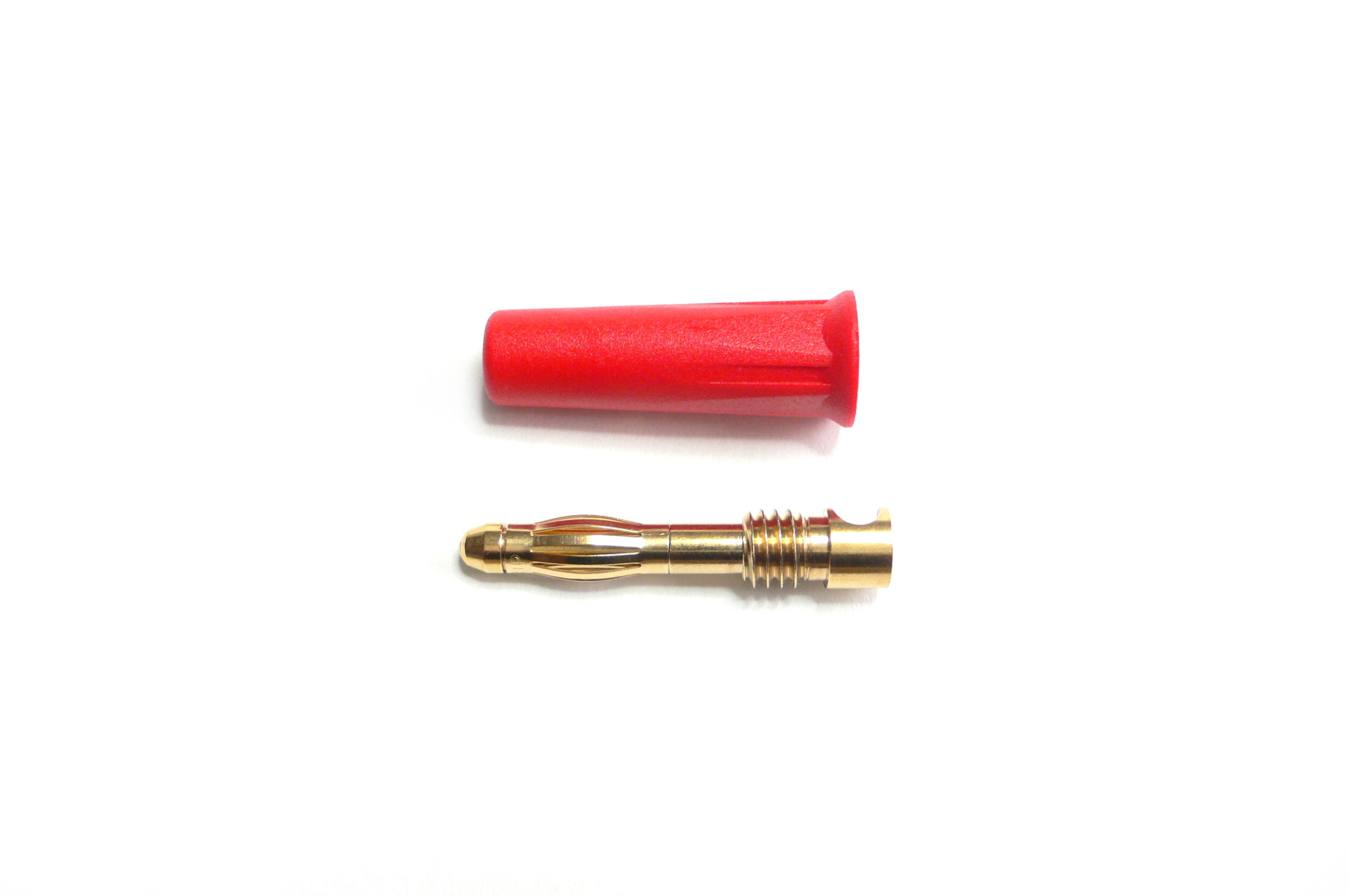 Bananenstecker 4mm red lose Goldkontakt Stecker male männchen