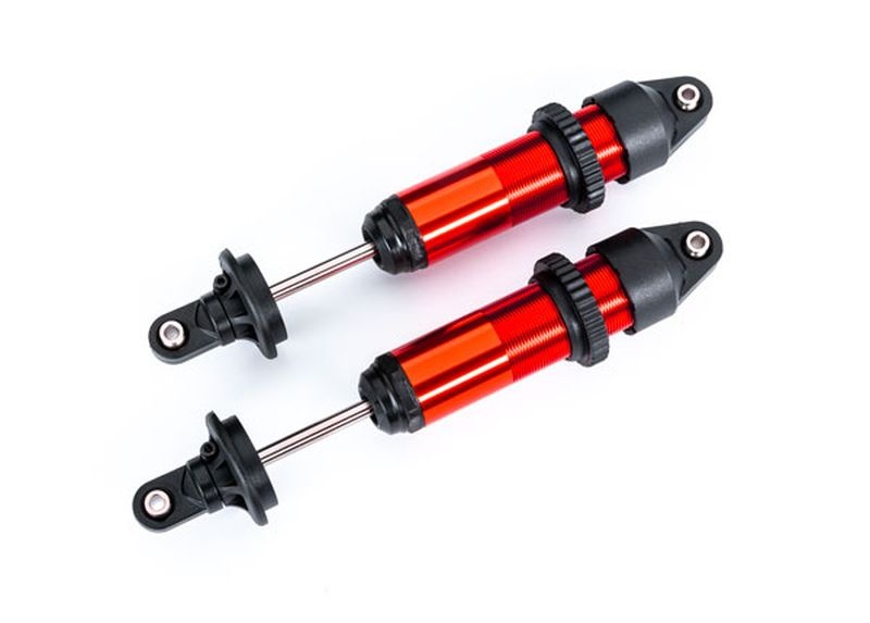 Traxxas GTX Dämpfer medium Alu rot eloxiert (montiert ohne Federn) ( 7861R