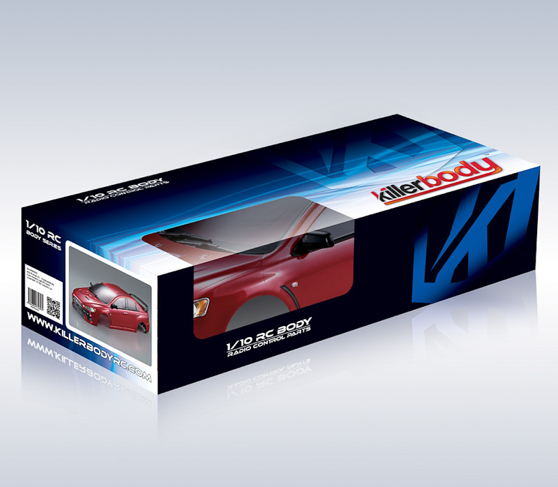 KB48003 Mitsubishi Lancer Evo X Karosserie Rot 190mm RTU