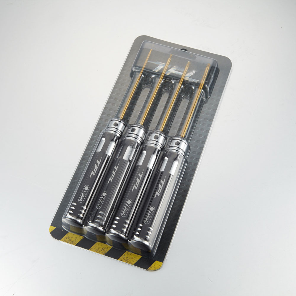 TT1604-06BK Innensechskantschlüssel Set Kugelkopf 1,5/2,0/2,5/3,0mm