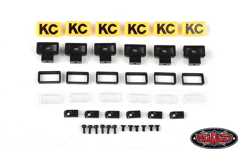 RC4WD KC HiLiTES Rectangle Lights with Covers Z-E0132