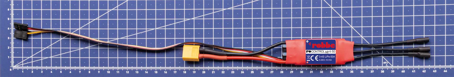 Robbe RO-CONTROL 4-50 V2 3-4S -50(70)A 5V/5A SWITCH BEC Regler 8738