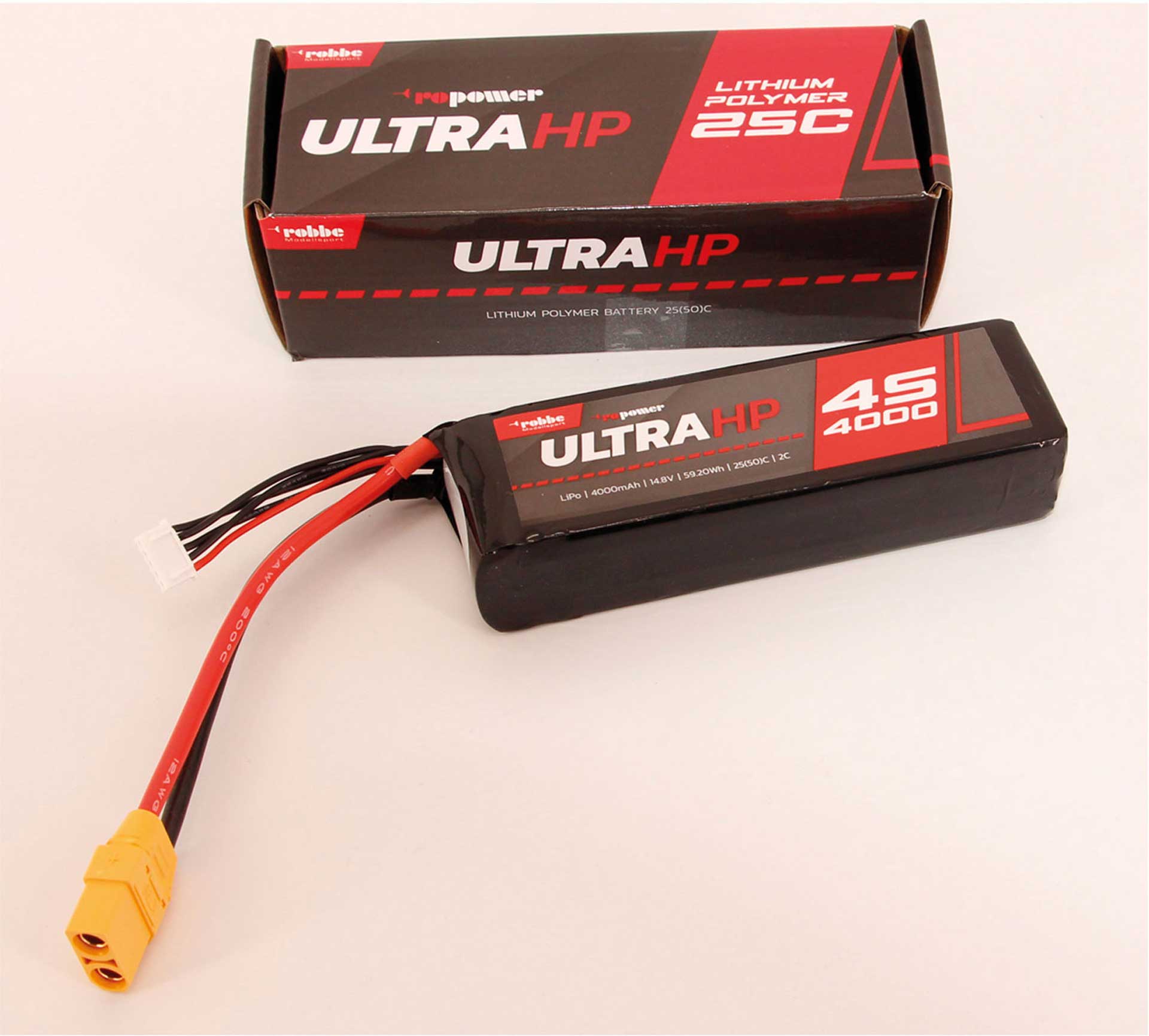 Robbe RO-POWER ULTRA HP 4000MAH 14,8 VOLT 4S 25(50)C LIPO AKKU 7345