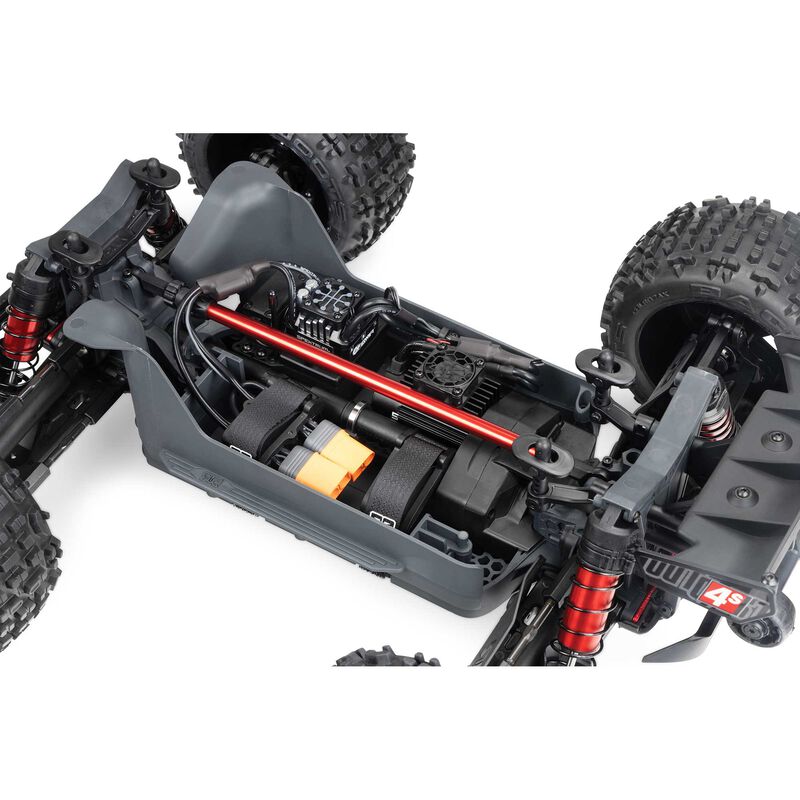 ARRMA 1/10 OUTCAST 4X4 4S V2 BLX Stunt Truck RTR, Red ARA4410V2T4