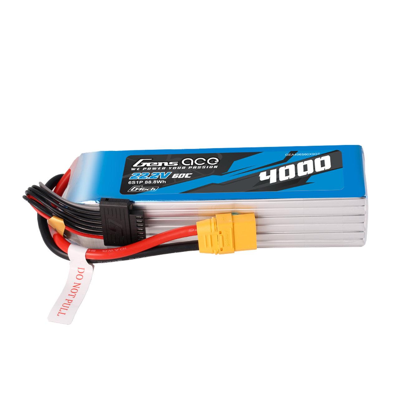 Gens Ace G-tech 6S 4000mAh 60C 22.2V Lipo Akku mit XT90 Stecker GEA406S60X9GT