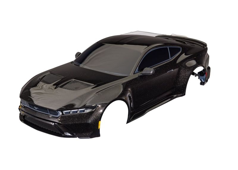 Traxxas Karosserie Ford Mustang komplett mit Anbauteilen schwarz 4-Tec Drift 10511-BLK - Abbildung 1