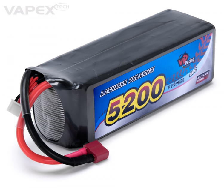 Vapex LiPo Akku 4S 14,8V 5200mAh 40C T-Stecker VP93855I