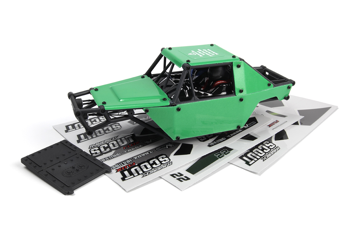 Maverick Scout-24 1/24th Rock Crawler - Karosserie lackiert - Grün 151312