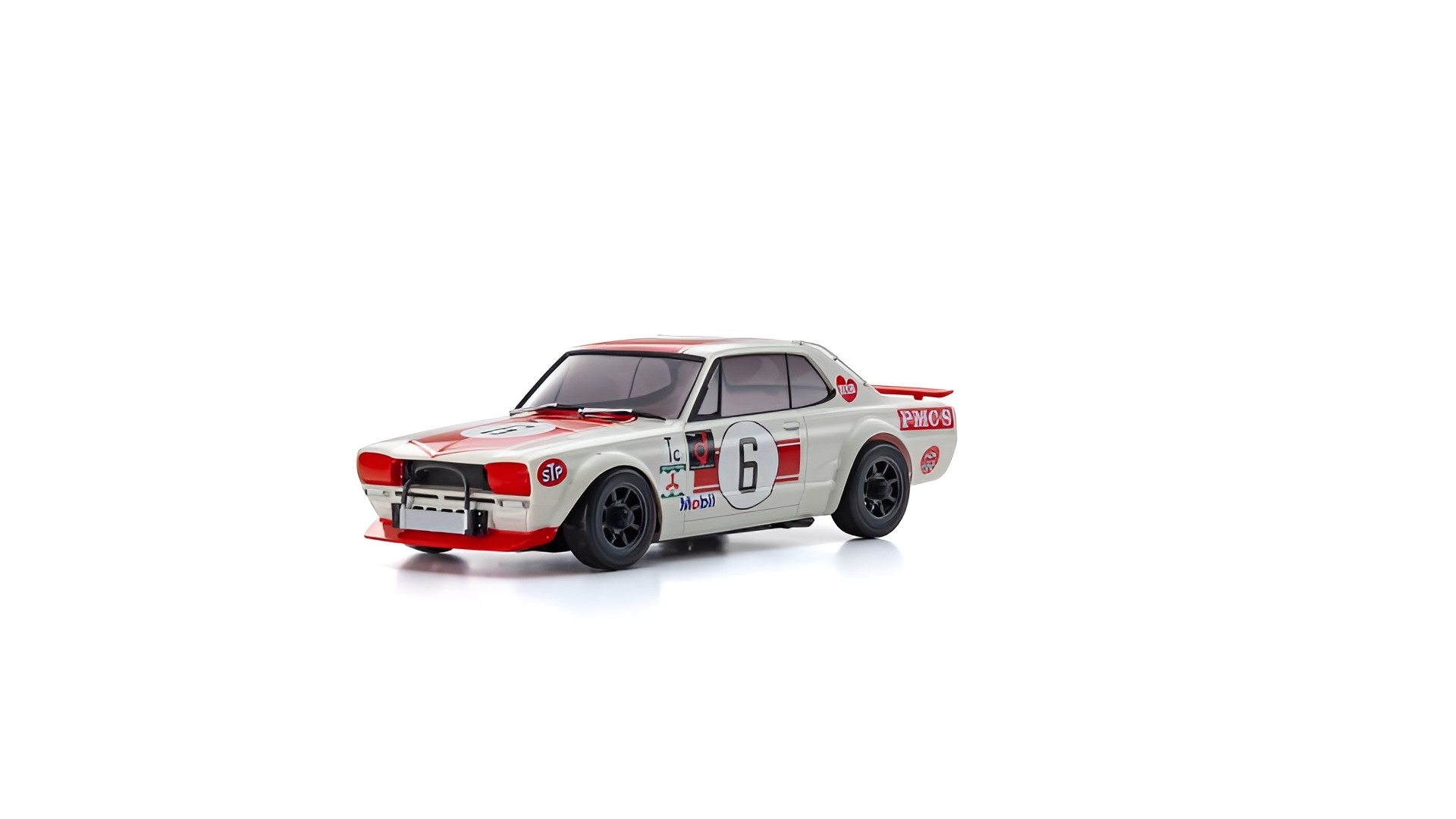 Kyosho Mini-Z AWD Skyline 2000GT-R KPGC10 Racing'72 Red No6 (MA020/KT531P) 32643R - Abbildung 1