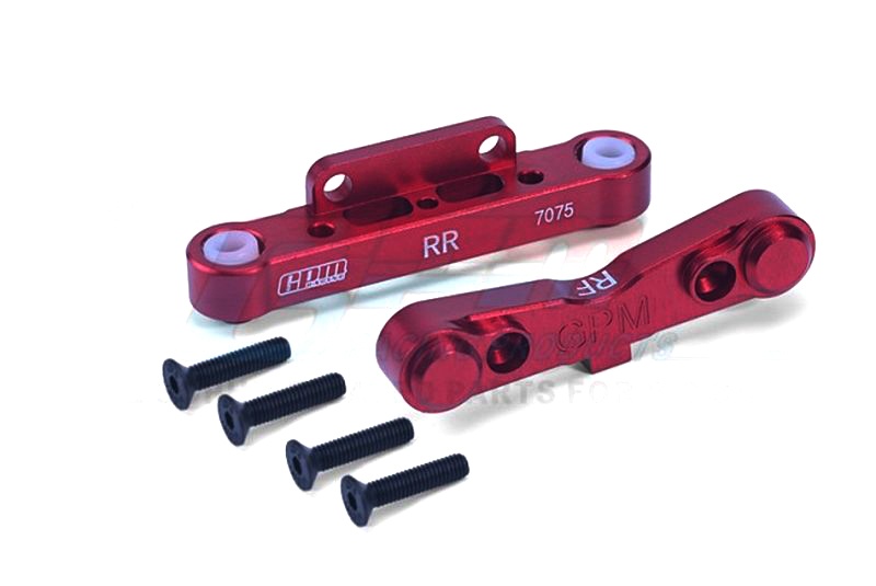 GPM Aluminium Querlenkerbefestigung unten hinten rot ARRMA Krat, Tal, Typh, Sent, Out, Notor, Limi MAK009NR